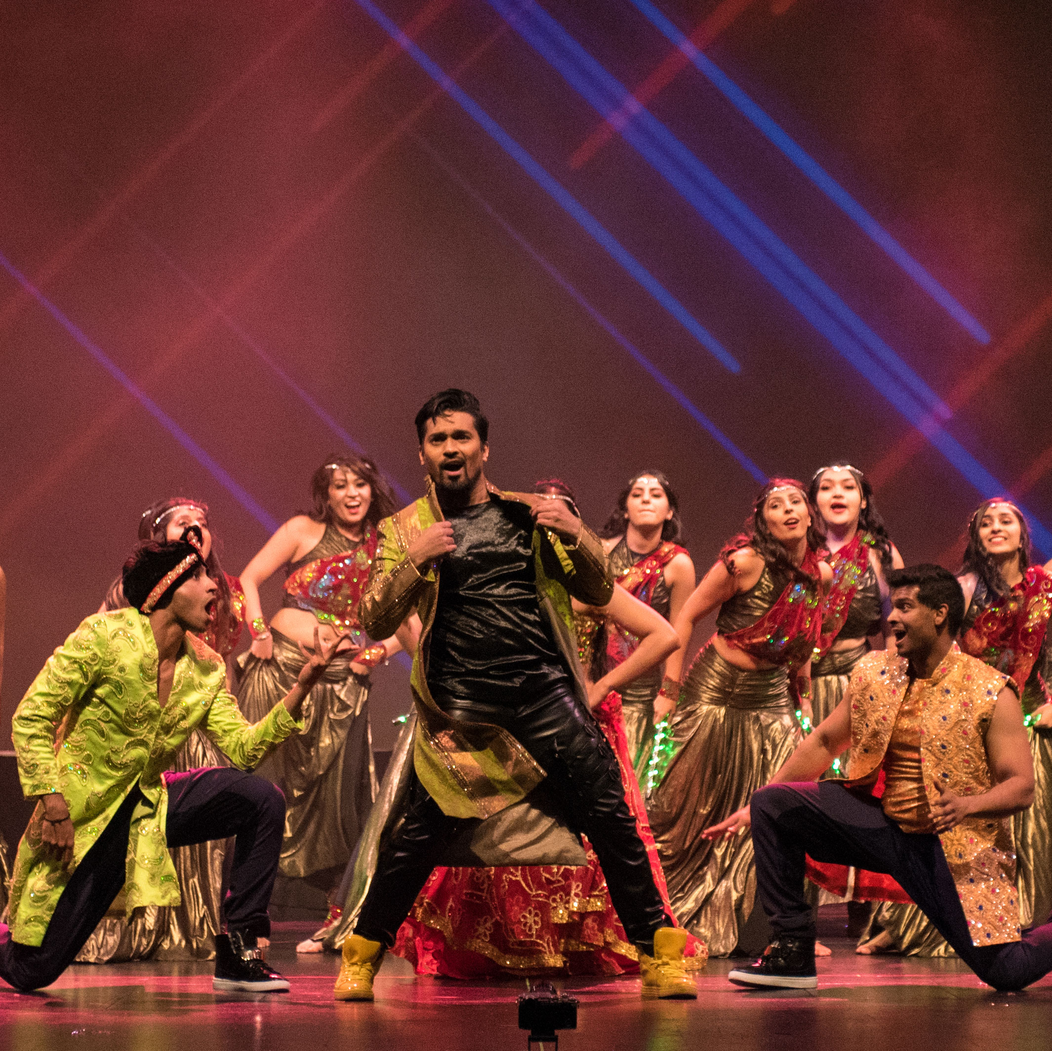 Dance artists from Shiamak's Bollywood Jazz perform