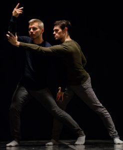 Dance artists perform Saudade as part of Joshua Beamish/MOVETHECOMPANY