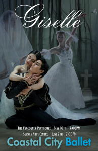 Poster for Giselle by Coastal City Ballet
